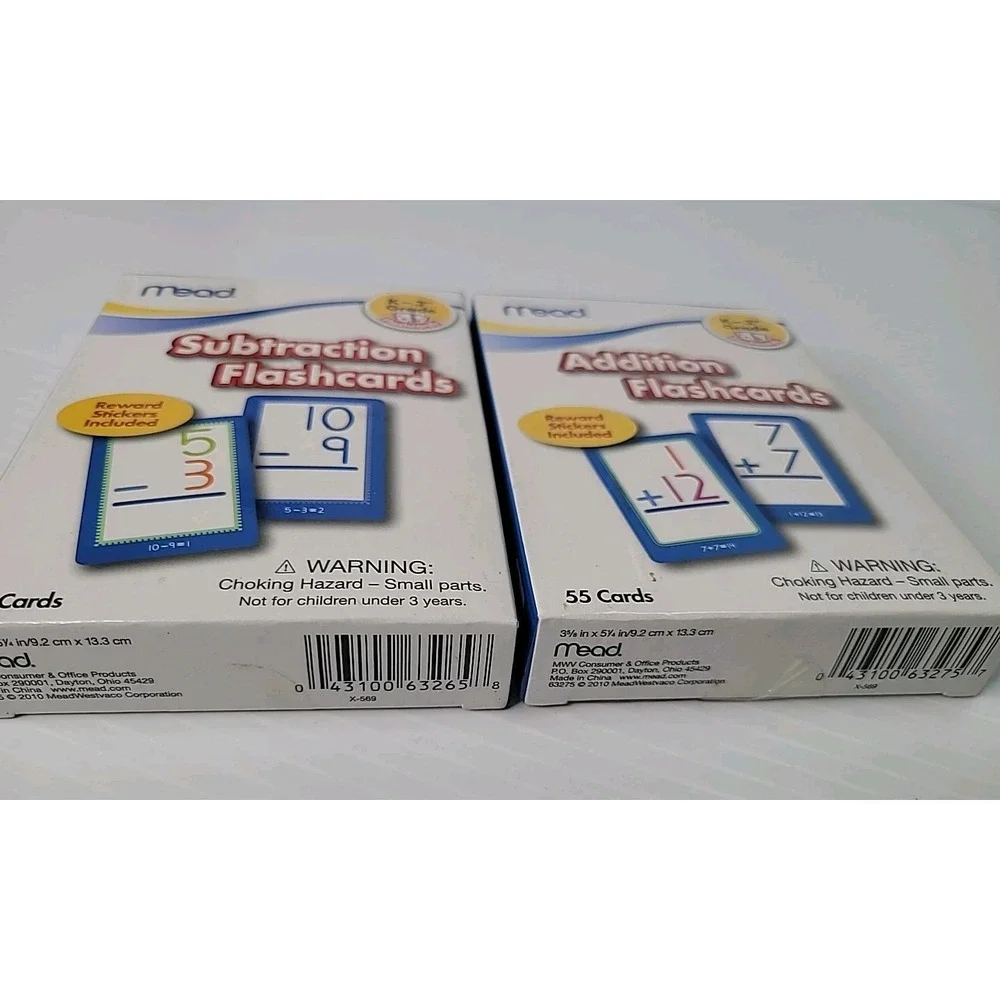 Addition & Subtraction Flashcards‎ Cards by MEAD Homeschool Education Math